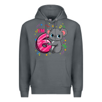 Rock kids 6th birthday shirt for girls koala bear 6 years old t shirt Premium Hoodie - linhVisuals