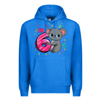 True Royal kids 6th birthday shirt for girls koala bear 6 years old t shirt Premium Hoodie - linhVisuals