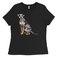 Black catahoula leopard dog Ladies Tee - LillyAllenDesigns