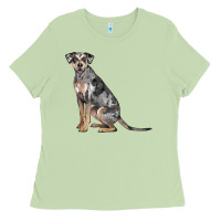 Matcha catahoula leopard dog Ladies Tee - LillyAllenDesigns