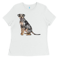 White catahoula leopard dog Ladies Tee - LillyAllenDesigns