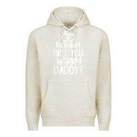 Oatmeal Heather kids mommy will you marry my daddy funny marriage proposal t shirt Premium Hoodie - linhVisuals