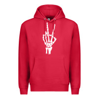 Cardinal skeleton peace Premium Hoodie - linhVisuals