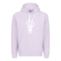 Lilac skeleton peace Premium Hoodie - linhVisuals