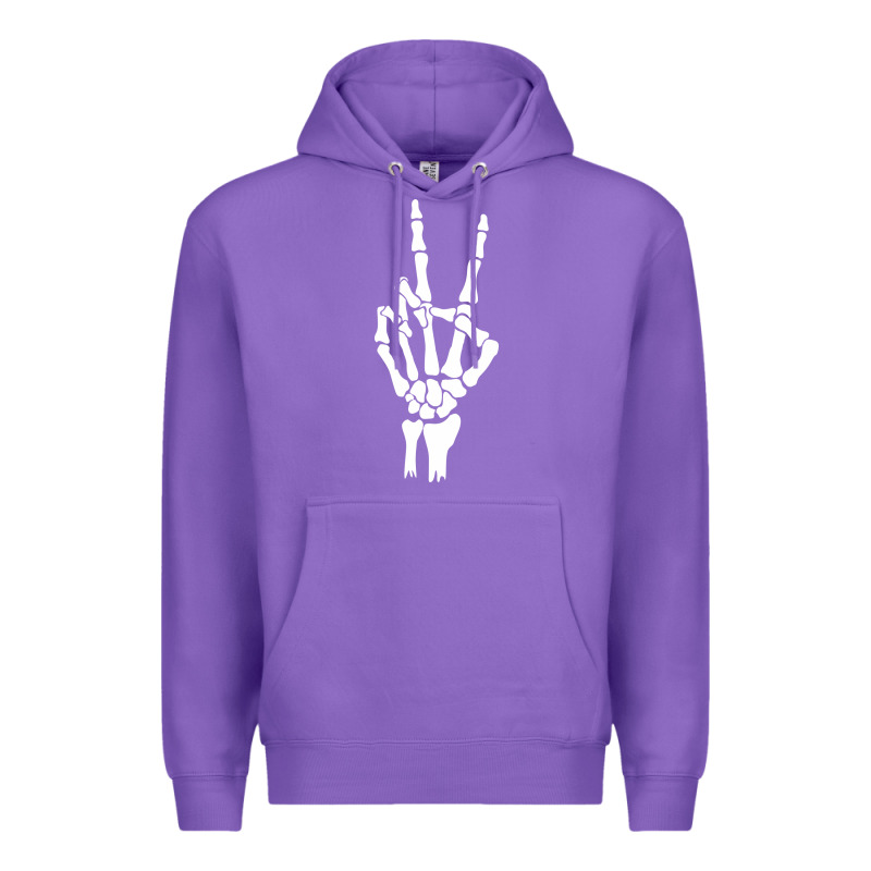 Skeleton Peace Premium Hoodie by linhVisuals | Teevron
