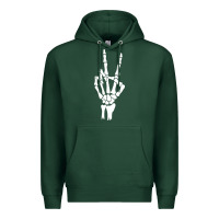 Sports Green skeleton peace Premium Hoodie - linhVisuals