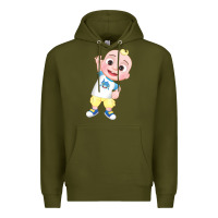 Army Green jj cocomelon babyshark Premium Hoodie - linhVisuals