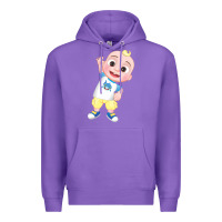 Purple jj cocomelon babyshark Premium Hoodie - linhVisuals