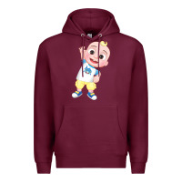 Burgundy jj cocomelon babyshark Premium Hoodie - linhVisuals