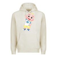 Oatmeal Heather jj cocomelon babyshark Premium Hoodie - linhVisuals