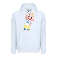 White jj cocomelon babyshark Premium Hoodie - linhVisuals