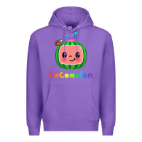 Purple cocomelon Premium Hoodie - linhVisuals