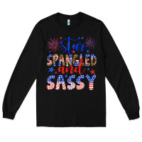 Black star spangled and sassy Long Sleeve Tee - Artiststas
