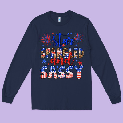 Star Spangled And Sassy Long Sleeve Tee Designed By Artiststas