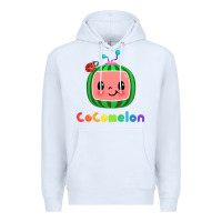 White cocomelon Premium Hoodie - linhVisuals