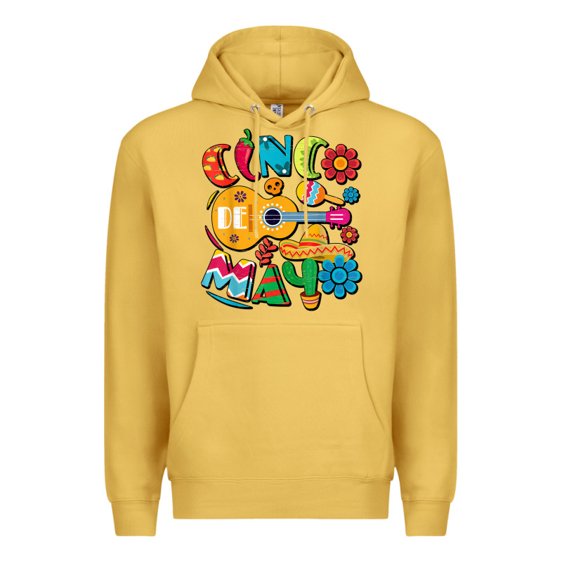 Cinco De Mayo Mexican Fiesta 5 De Mayo T Shirt Premium Hoodie by linhVisuals | Teevron
