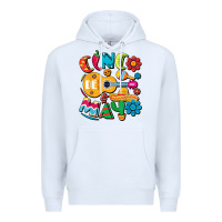 White cinco de mayo mexican fiesta 5 de mayo t shirt Premium Hoodie - linhVisuals
