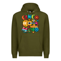 Army Green cinco de mayo mexican fiesta 5 de mayo t shirt Premium Hoodie - linhVisuals