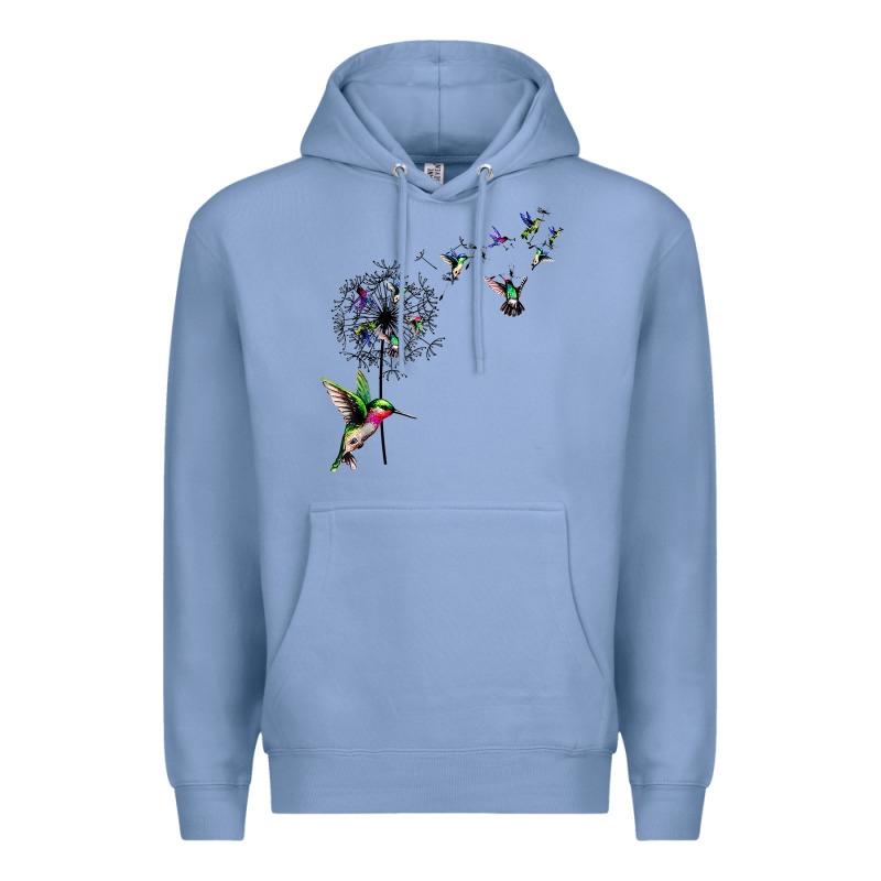 Bird Hummingbird Dandelion Flowers Shirt For Women Men T Shirt Premium Hoodie by linhVisuals | Teevron