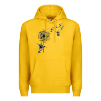 Lemon bird hummingbird dandelion flowers shirt for women men t shirt Premium Hoodie - linhVisuals