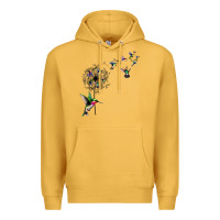 Mustard bird hummingbird dandelion flowers shirt for women men t shirt Premium Hoodie - linhVisuals