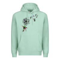 Seafoam bird hummingbird dandelion flowers shirt for women men t shirt Premium Hoodie - linhVisuals