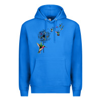 True Royal bird hummingbird dandelion flowers shirt for women men t shirt Premium Hoodie - linhVisuals