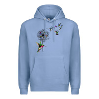 Colony Blue bird hummingbird dandelion flowers shirt for women men t shirt Premium Hoodie - linhVisuals
