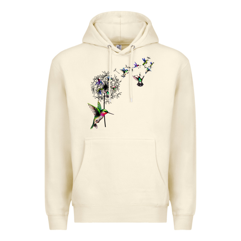 Bird Hummingbird Dandelion Flowers Shirt For Women Men T Shirt Premium Hoodie by linhVisuals | Teevron