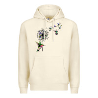 Sandshell bird hummingbird dandelion flowers shirt for women men t shirt Premium Hoodie - linhVisuals
