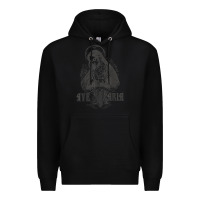 Black ave maria schubert latin mass blessed mother hail mary lady t shirt Premium Hoodie - linhVisuals