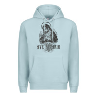 Blue Mist ave maria schubert latin mass blessed mother hail mary lady t shirt Premium Hoodie - linhVisuals