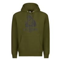 Army Green ave maria schubert latin mass blessed mother hail mary lady t shirt Premium Hoodie - linhVisuals