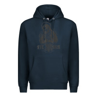 Navy ave maria schubert latin mass blessed mother hail mary lady t shirt Premium Hoodie - linhVisuals