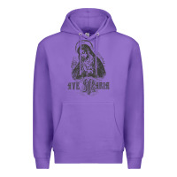 Purple ave maria schubert latin mass blessed mother hail mary lady t shirt Premium Hoodie - linhVisuals