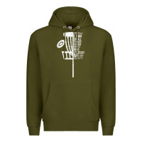 Army Green christian disc golf i can do all things philippians 4 13 t shirt Premium Hoodie - linhVisuals