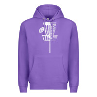 Purple christian disc golf i can do all things philippians 4 13 t shirt Premium Hoodie - linhVisuals