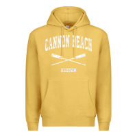 Antique Gold cannon beach oregon vintage nautical crossed oars t shirt Premium Hoodie - linhVisuals