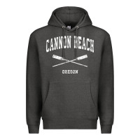Charcoal Heather cannon beach oregon vintage nautical crossed oars t shirt Premium Hoodie - linhVisuals