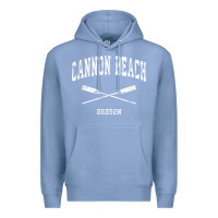 Colony Blue cannon beach oregon vintage nautical crossed oars t shirt Premium Hoodie - linhVisuals
