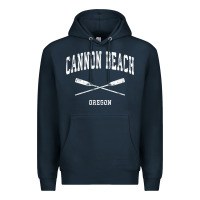 Navy cannon beach oregon vintage nautical crossed oars t shirt Premium Hoodie - linhVisuals