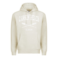 Oatmeal Heather cannon beach oregon vintage nautical crossed oars t shirt Premium Hoodie - linhVisuals