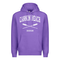 Purple cannon beach oregon vintage nautical crossed oars t shirt Premium Hoodie - linhVisuals