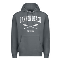 Rock cannon beach oregon vintage nautical crossed oars t shirt Premium Hoodie - linhVisuals