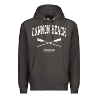 Smoke cannon beach oregon vintage nautical crossed oars t shirt Premium Hoodie - linhVisuals