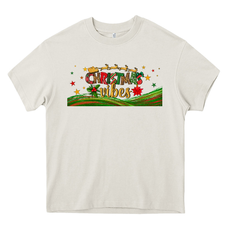 Christmas Vibes Libbey Glass Heavy Core Tee by BundleAndBundleShop | Teevron