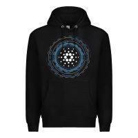 Black cardano ada crypto cryptocurrency t shirt Premium Hoodie - linhVisuals