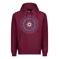 Burgundy cardano ada crypto cryptocurrency t shirt Premium Hoodie - linhVisuals