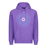 Purple cardano ada crypto cryptocurrency t shirt Premium Hoodie - linhVisuals