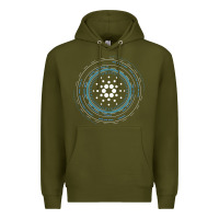 Army Green cardano ada crypto cryptocurrency t shirt Premium Hoodie - linhVisuals